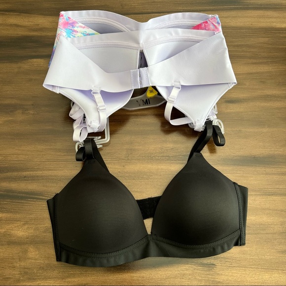 New bundle of 3 YMI tie dye purple and black everyday bras size 36C - Picture 3 of 5